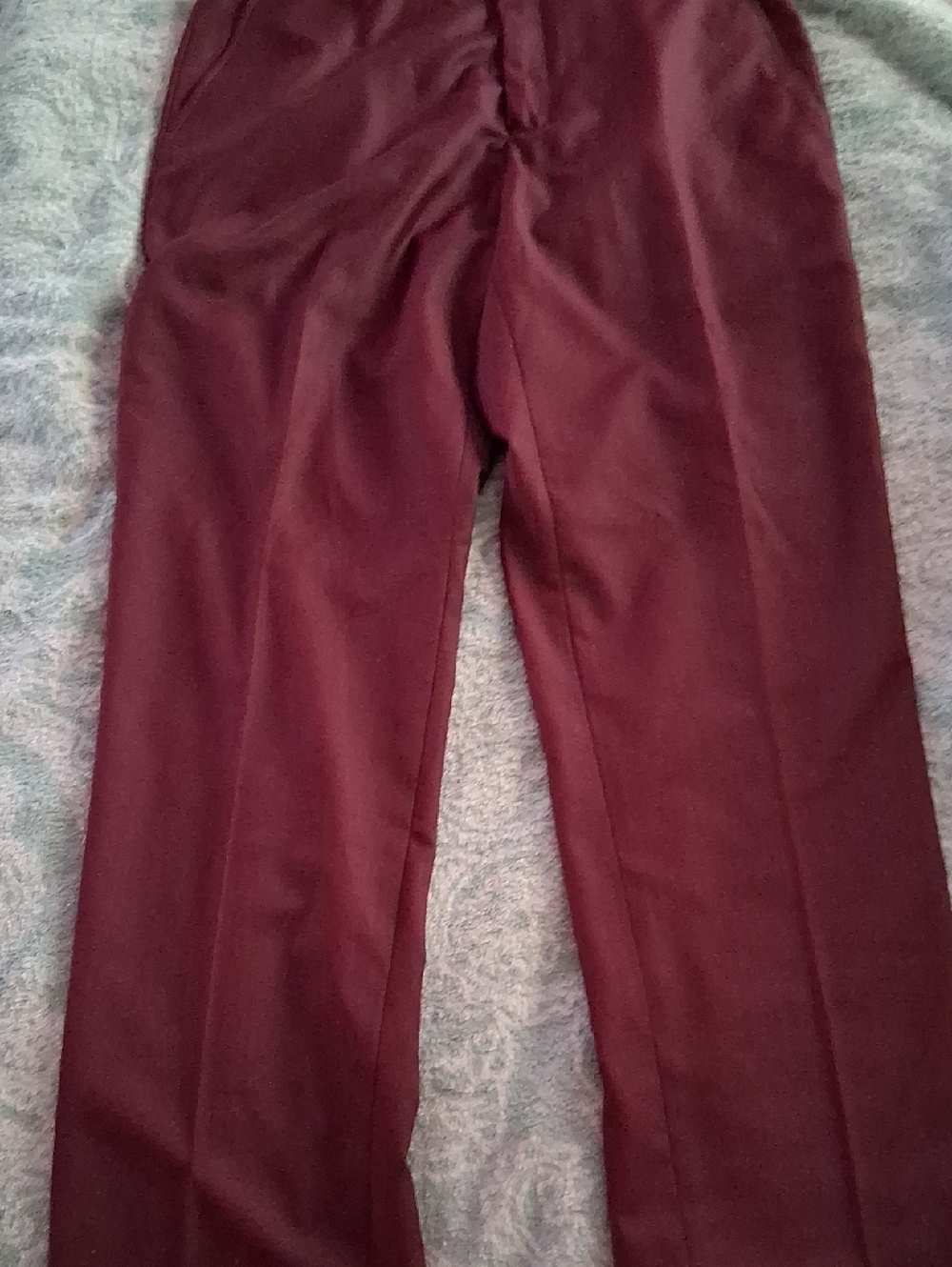 Men's Dress Pants in Burgundy